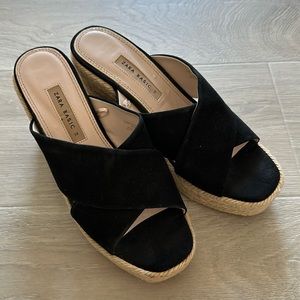 zara wedged heel